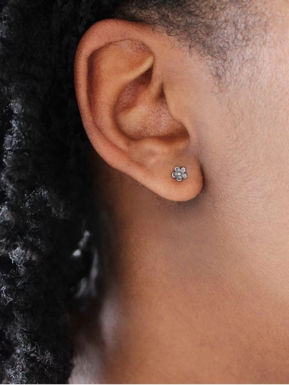 James Avery Silver Floral Stud Earrings - Petite Flower